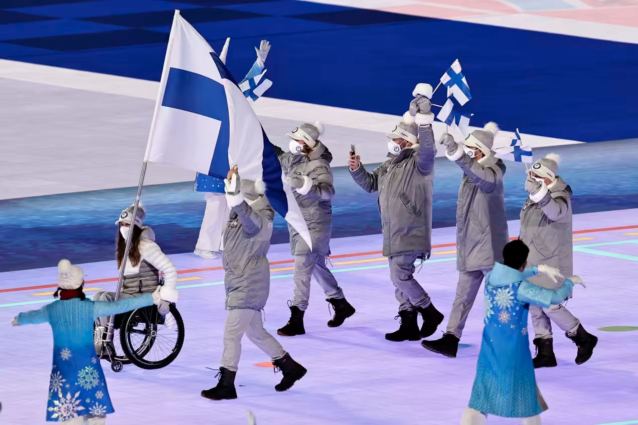 Viime talviparalympialaisten avajaistilaisuudesta yleiskuvaa.